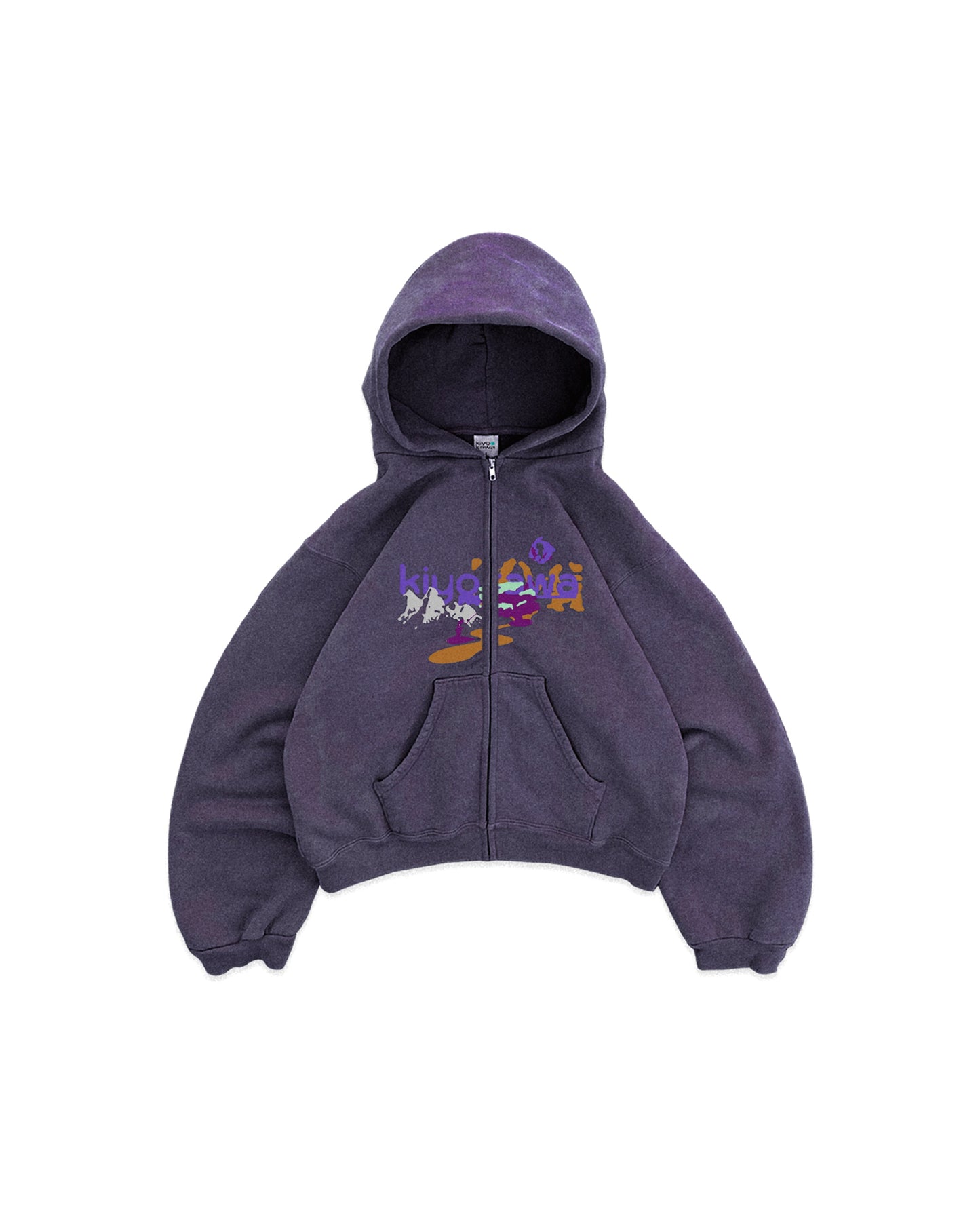 PURPLE JACARANDA ZIP-UP HOODIE
